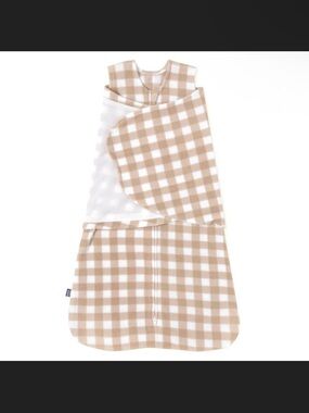 NEW Halo Beige and White Gingham Kids Sleep Sack